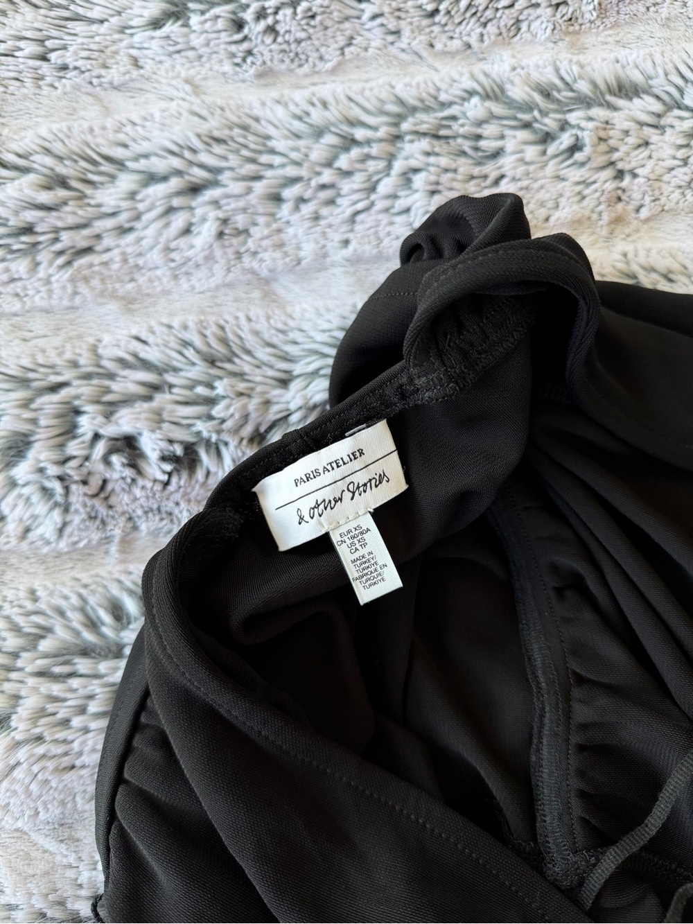 & Other Stories Black Plunge Jumpsuit - Picture 4 of 4